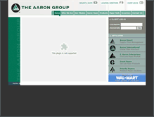 Tablet Screenshot of aaronent.com